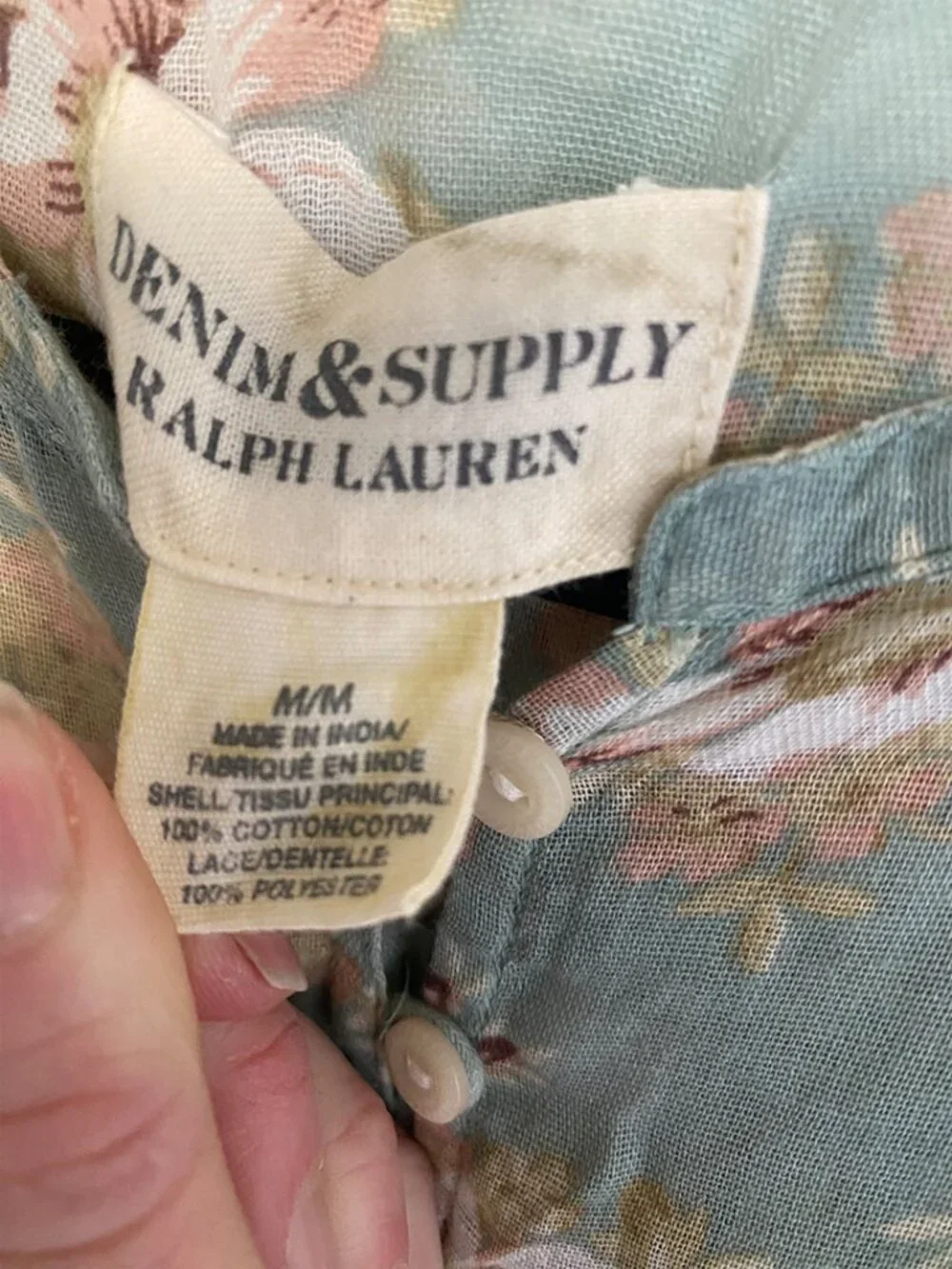 Denim & Supply Ralph Lauren Floral Boho Blouse - Picture 4 of 4
